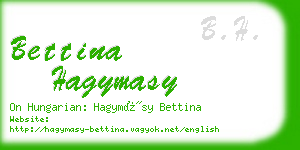 bettina hagymasy business card